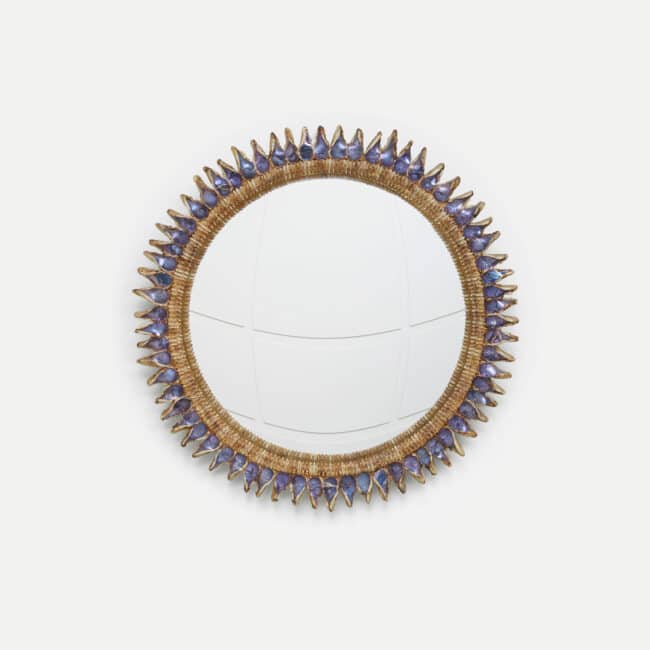 Line Vautrin, Purple «Flammes» mirror