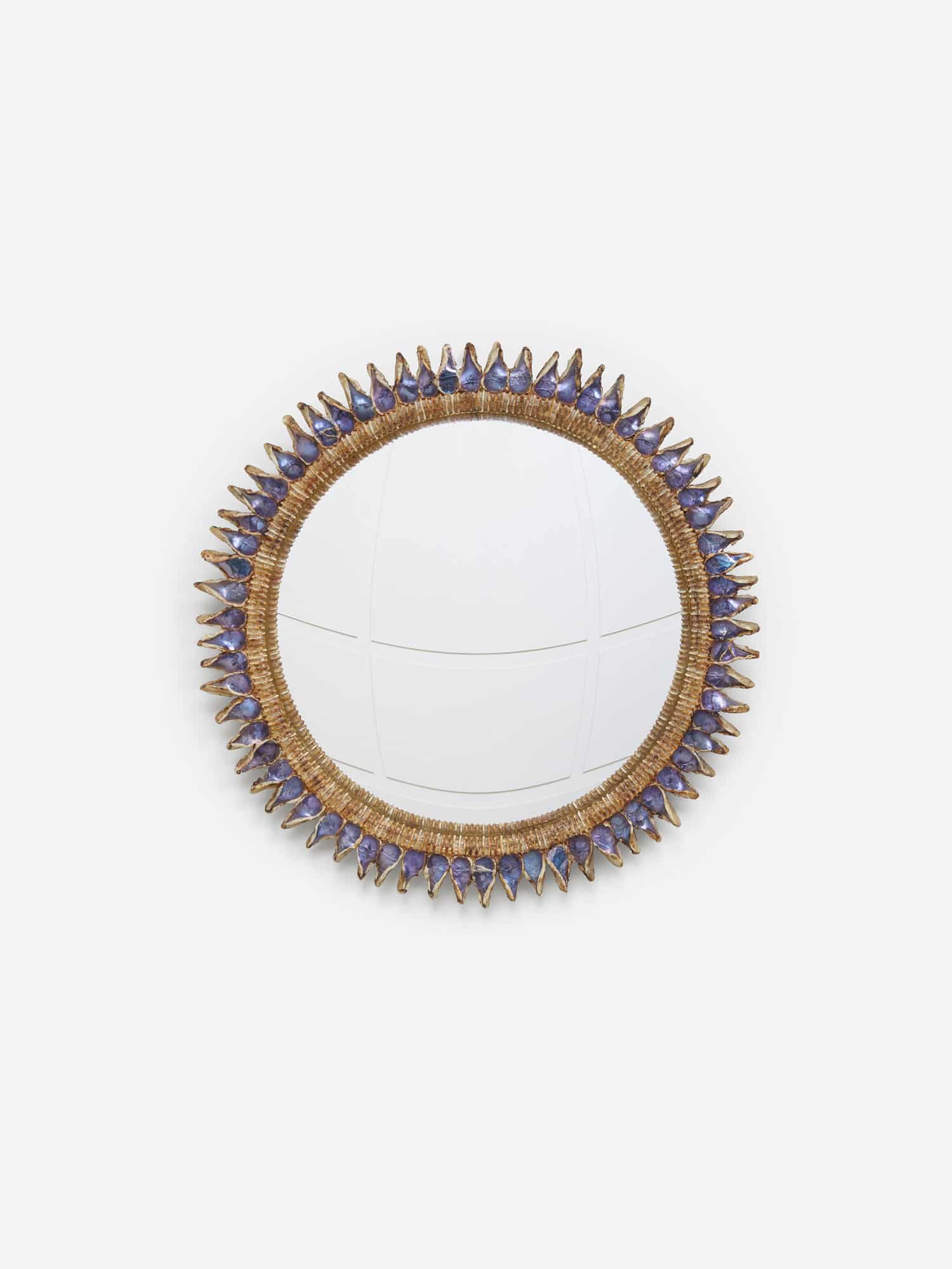 Line Vautrin, Purple «Flammes» mirror, vue 01