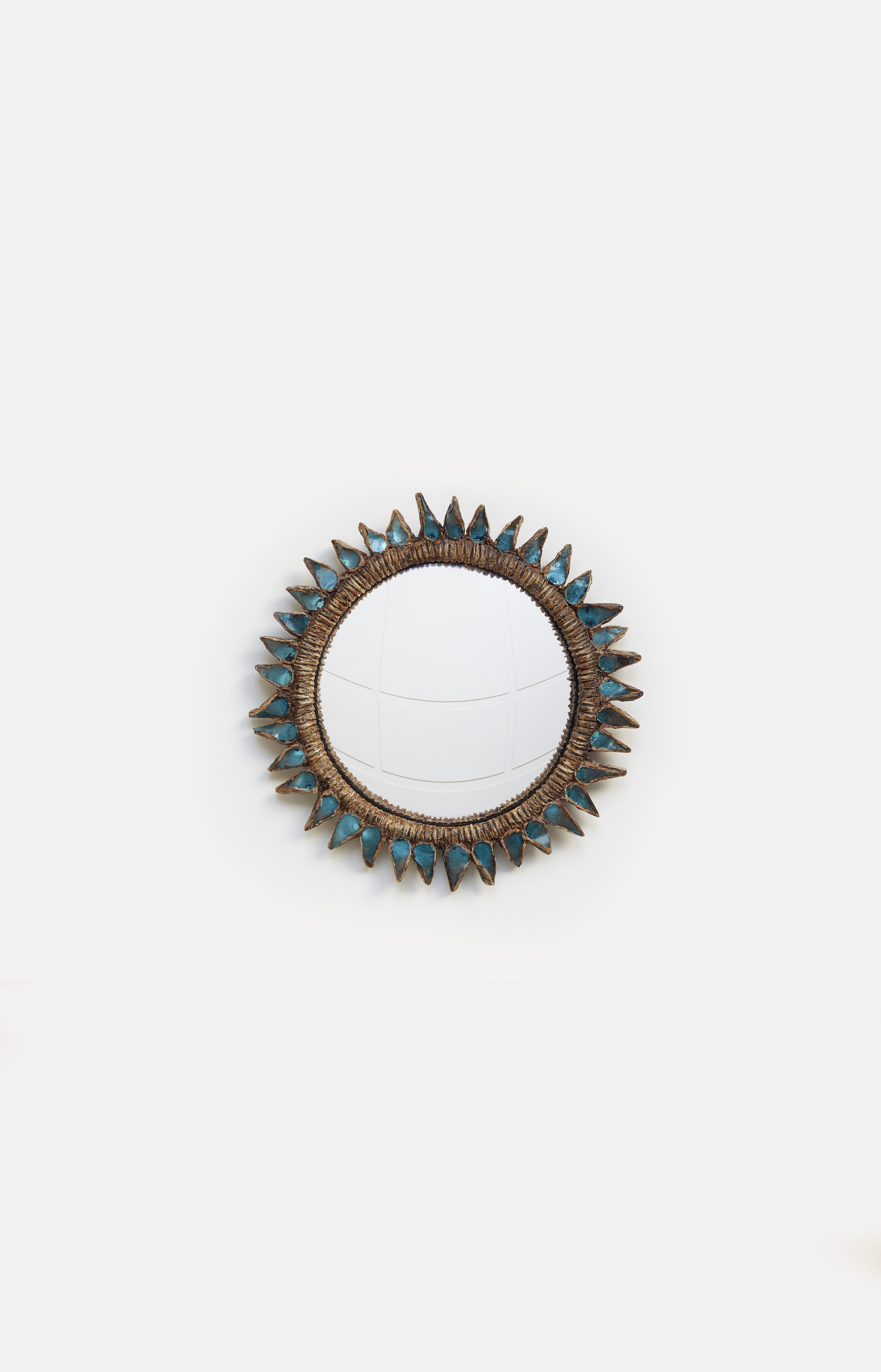 Line Vautrin, Miroir «Chardon» bleu, vue 01
