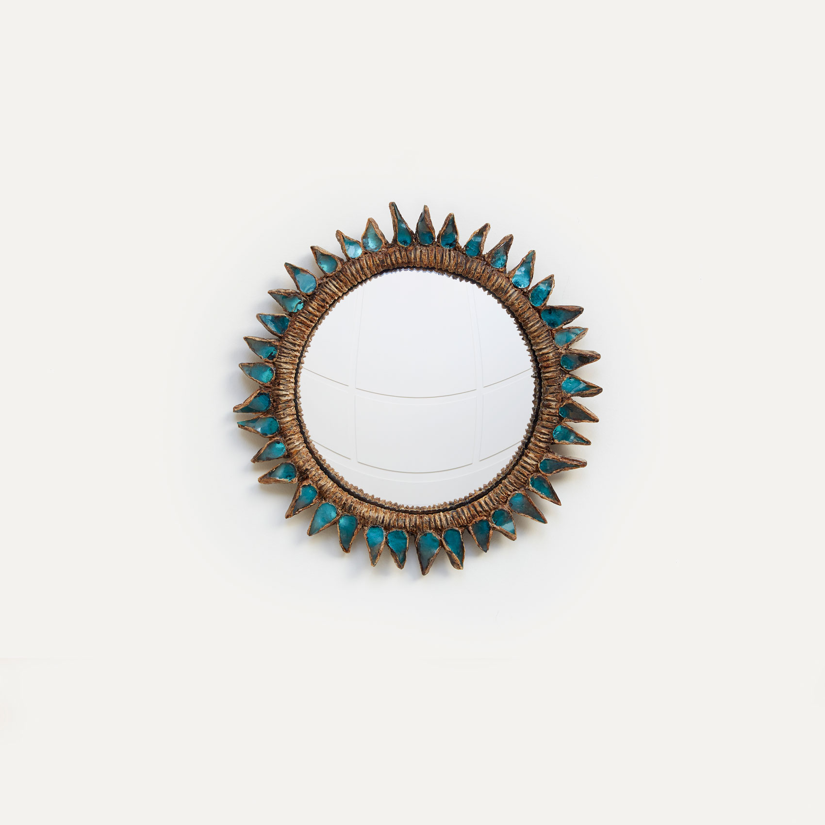 Blue «Flammes» mirror