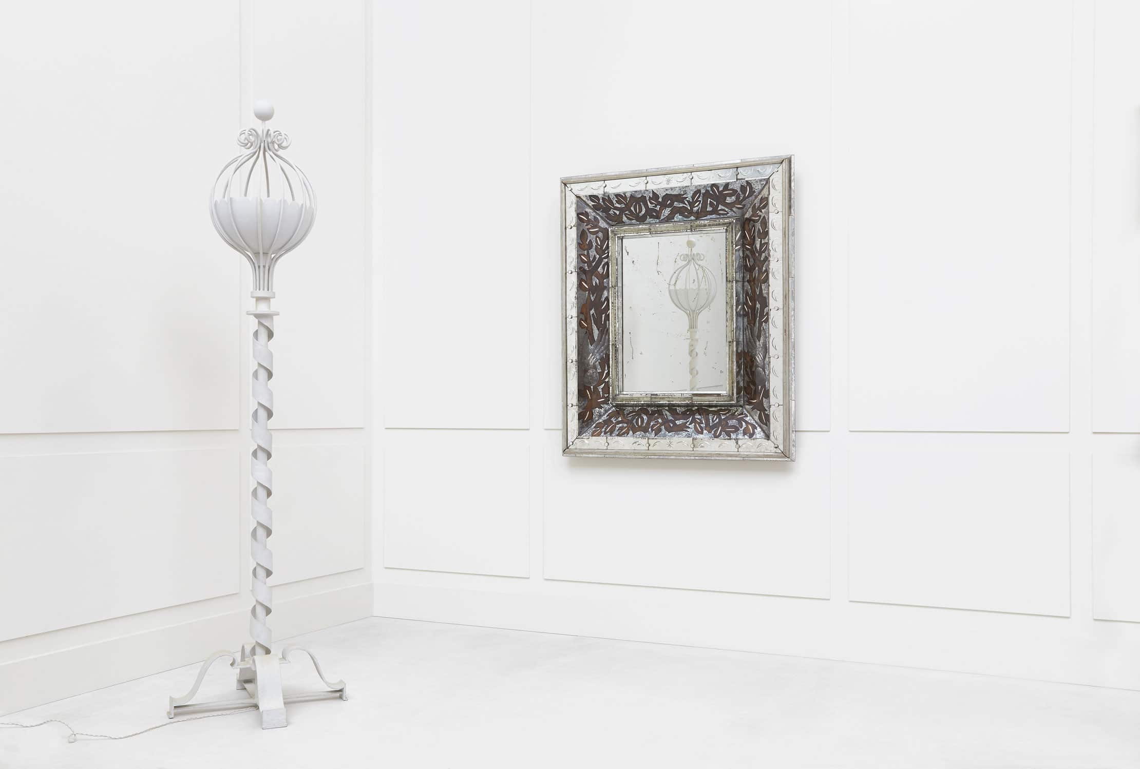 Serge Roche & Gilbert Poillerat, Rare floor lamp, vue 05