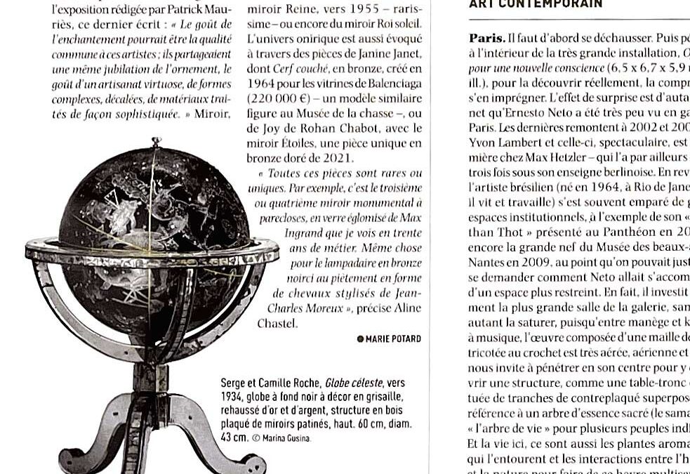 “Le Monde Enchanté d’Aline Chastel”, Le Journal des Arts, Avril 2022