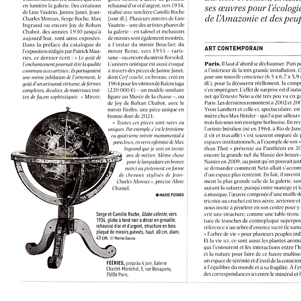 “Le Monde Enchanté d’Aline Chastel”, Le Journal des Arts, Avril 2022