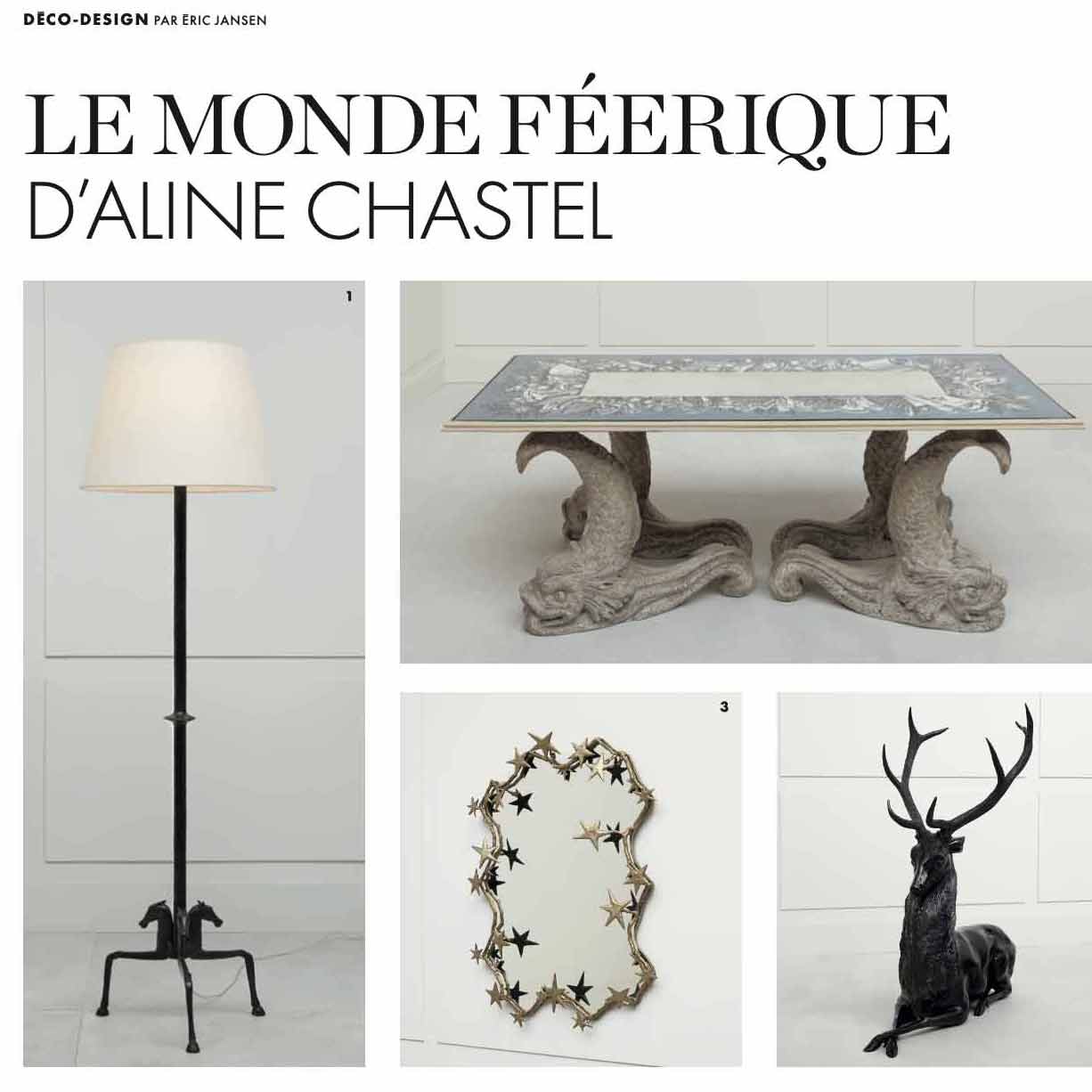“Le Monde Féerique d’Aline Chastel”, L’Eventail, April 2022