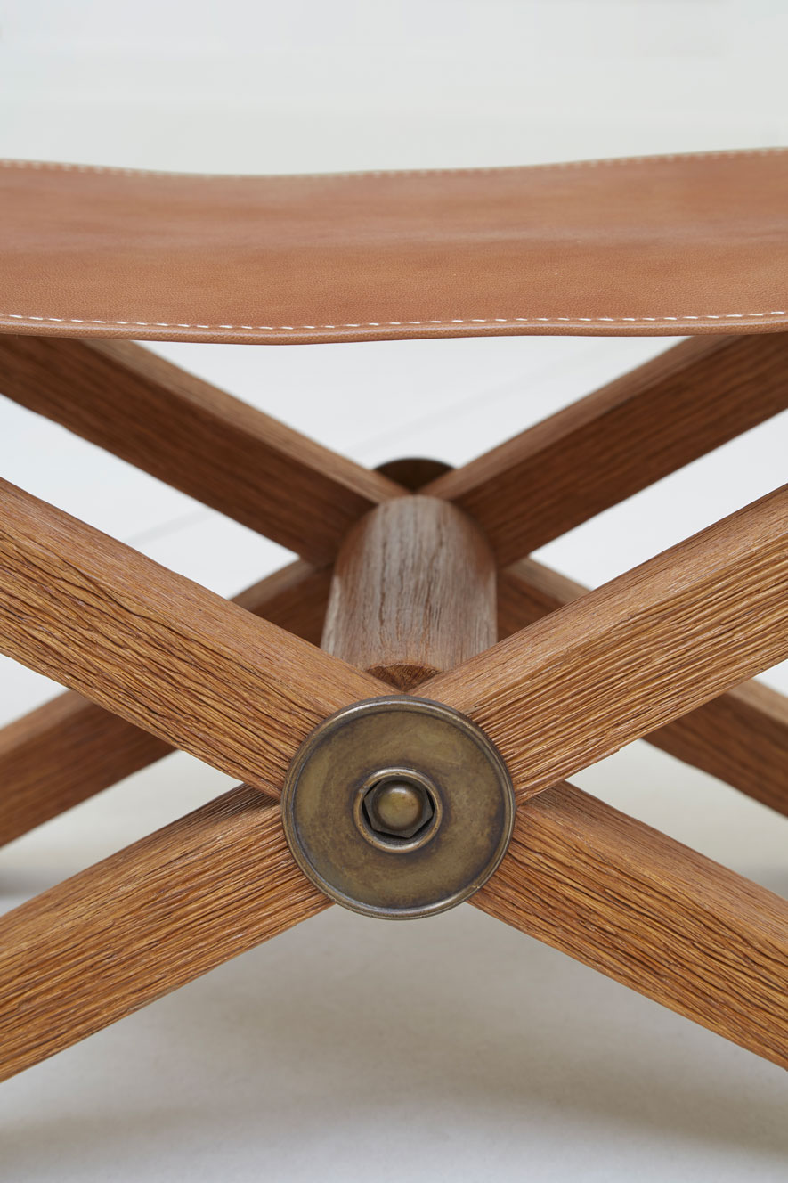 Paul Dupré-Lafon, Pair of X stools, vue 04