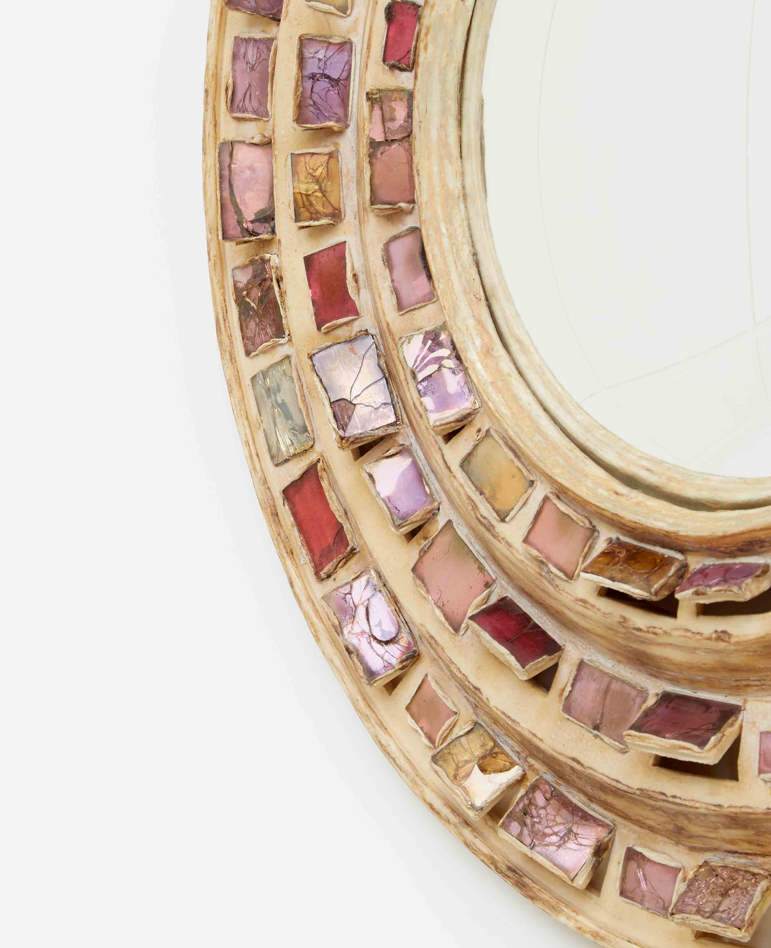 Line Vautrin, Rare miroir «Roue», vue 04