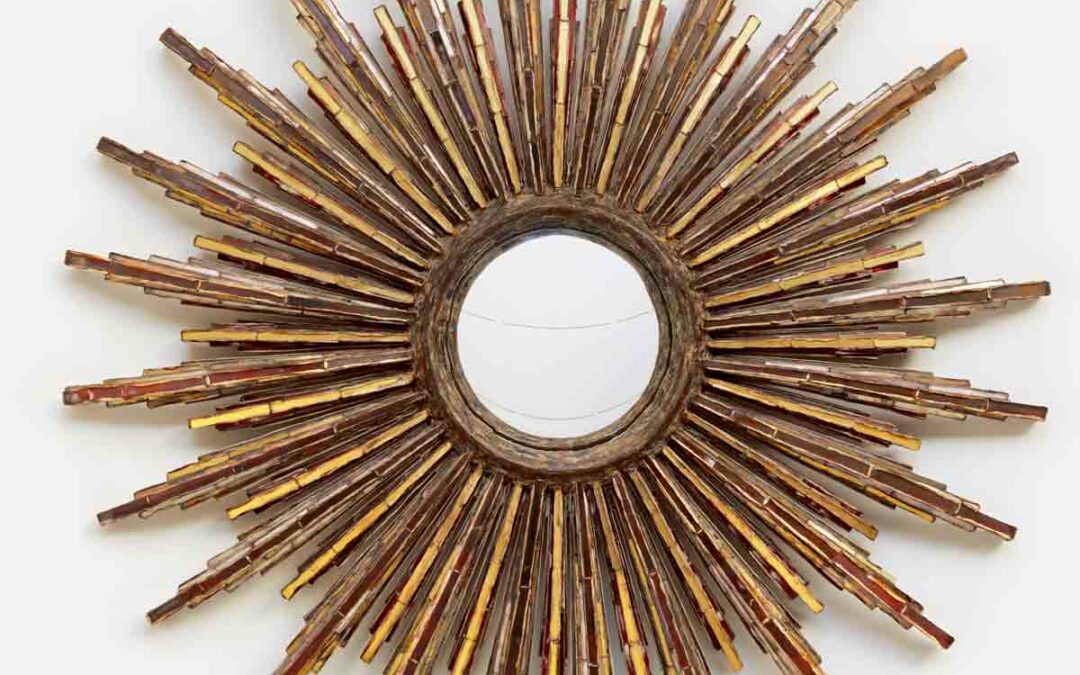 Line Vautrin, Rare miroir «Roi Soleil»