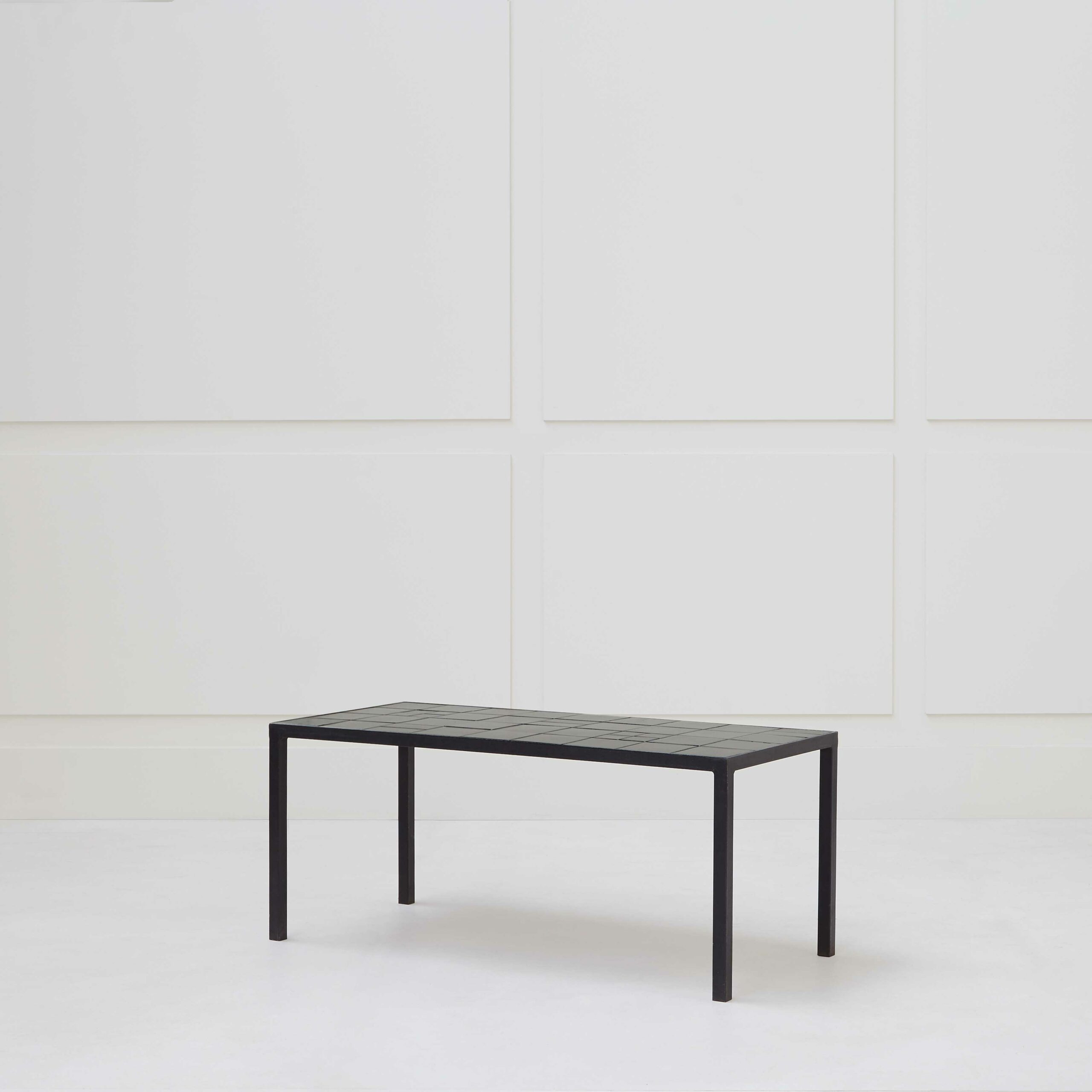 Black ceramic coffee table