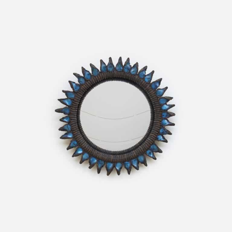 Line Vautrin, Miroir “Chardon” bleu