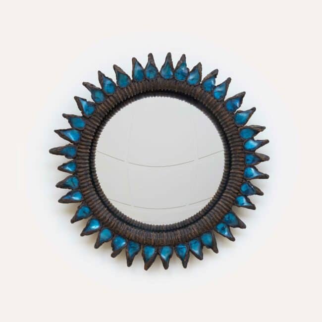 Line Vautrin, Miroir “Chardon” bleu