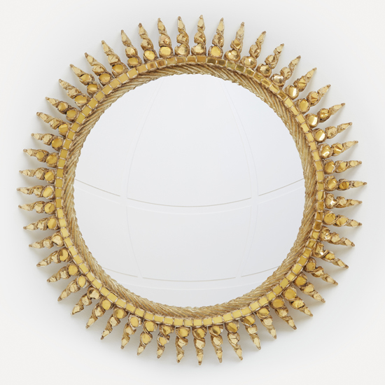 Line Vautrin, « Soleil doré » mirror