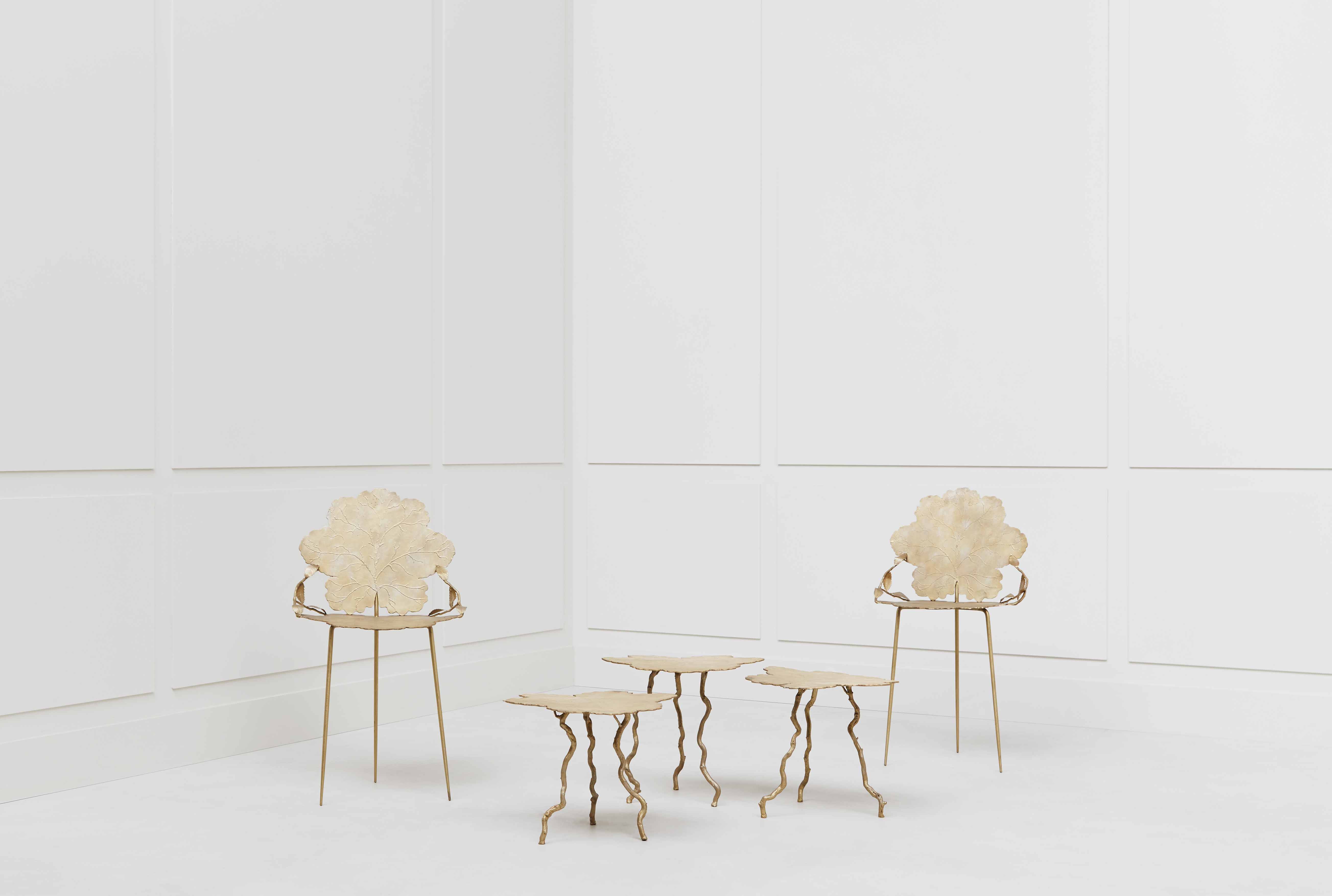Joy de Rohan Chabot, «Trois feuilles sur leurs tiges», vue 03