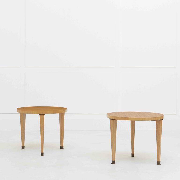 Jacques Quinet, pair of side tables