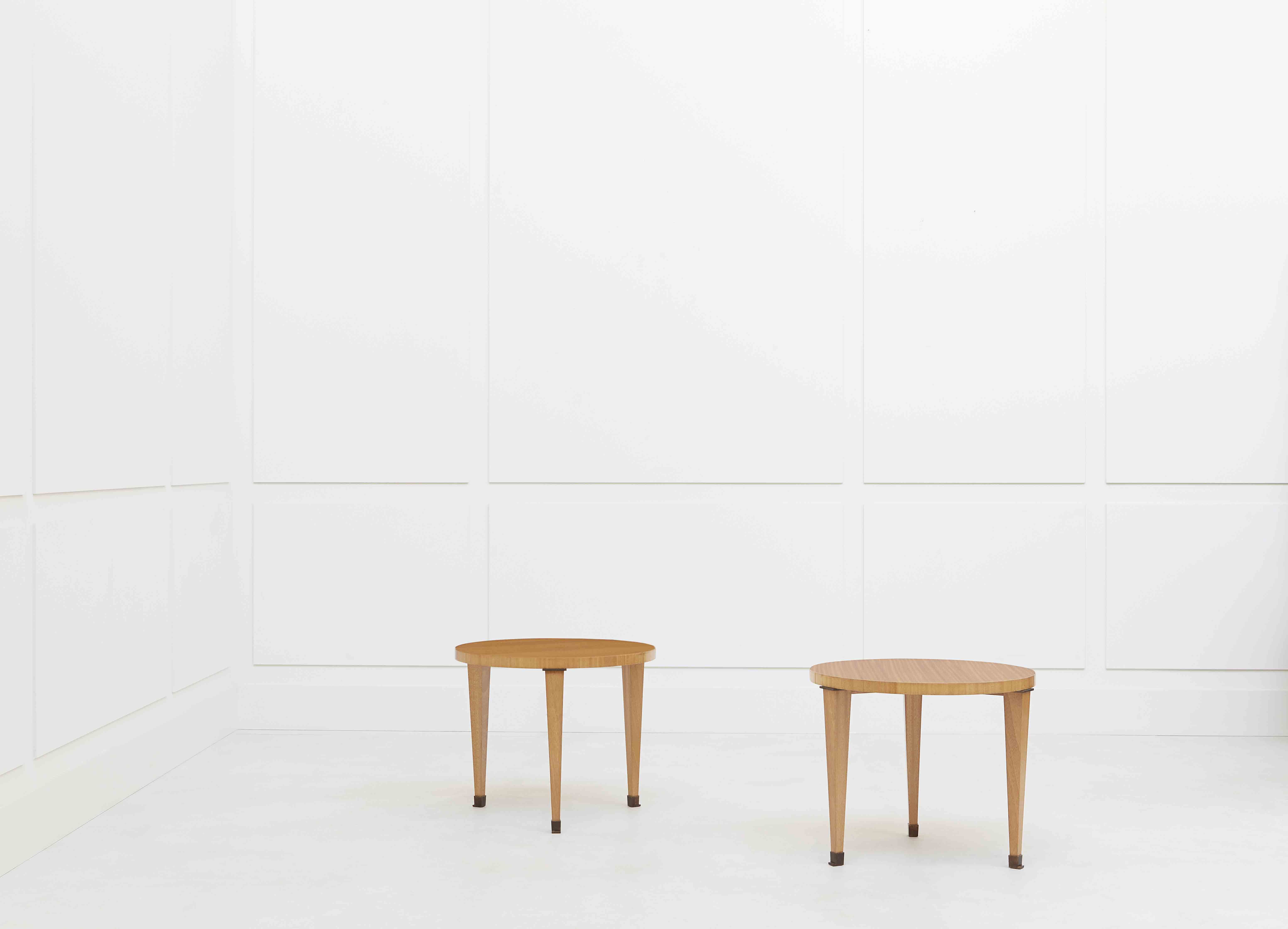 Jacques Quinet, pair of side tables, vue 01