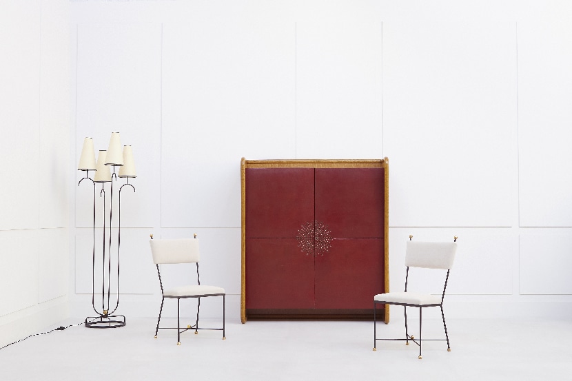 Jean Royère, Cabinet en cuir, vue 07