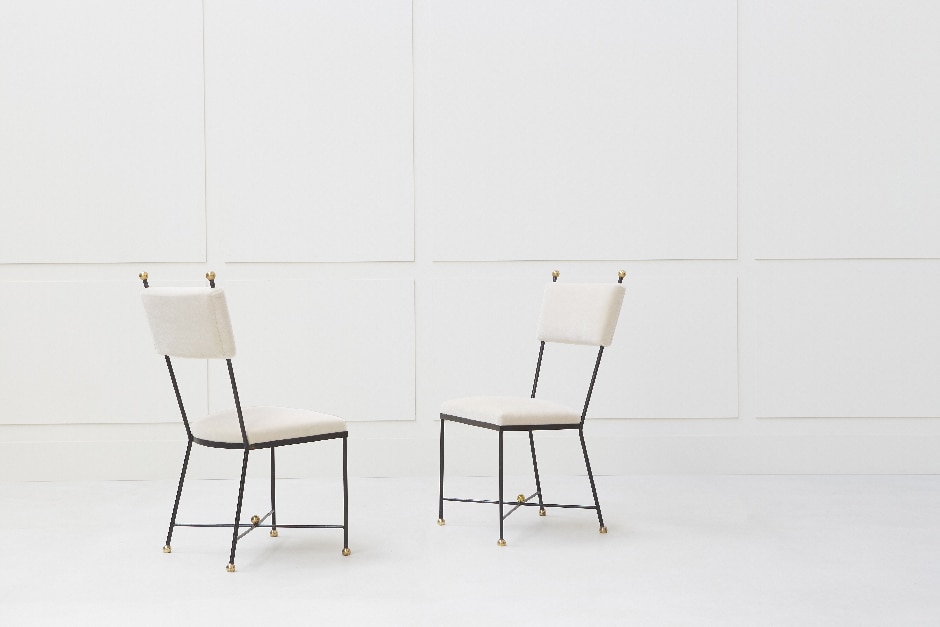Jean Royère, Paire of « Boule » chairs, vue 02