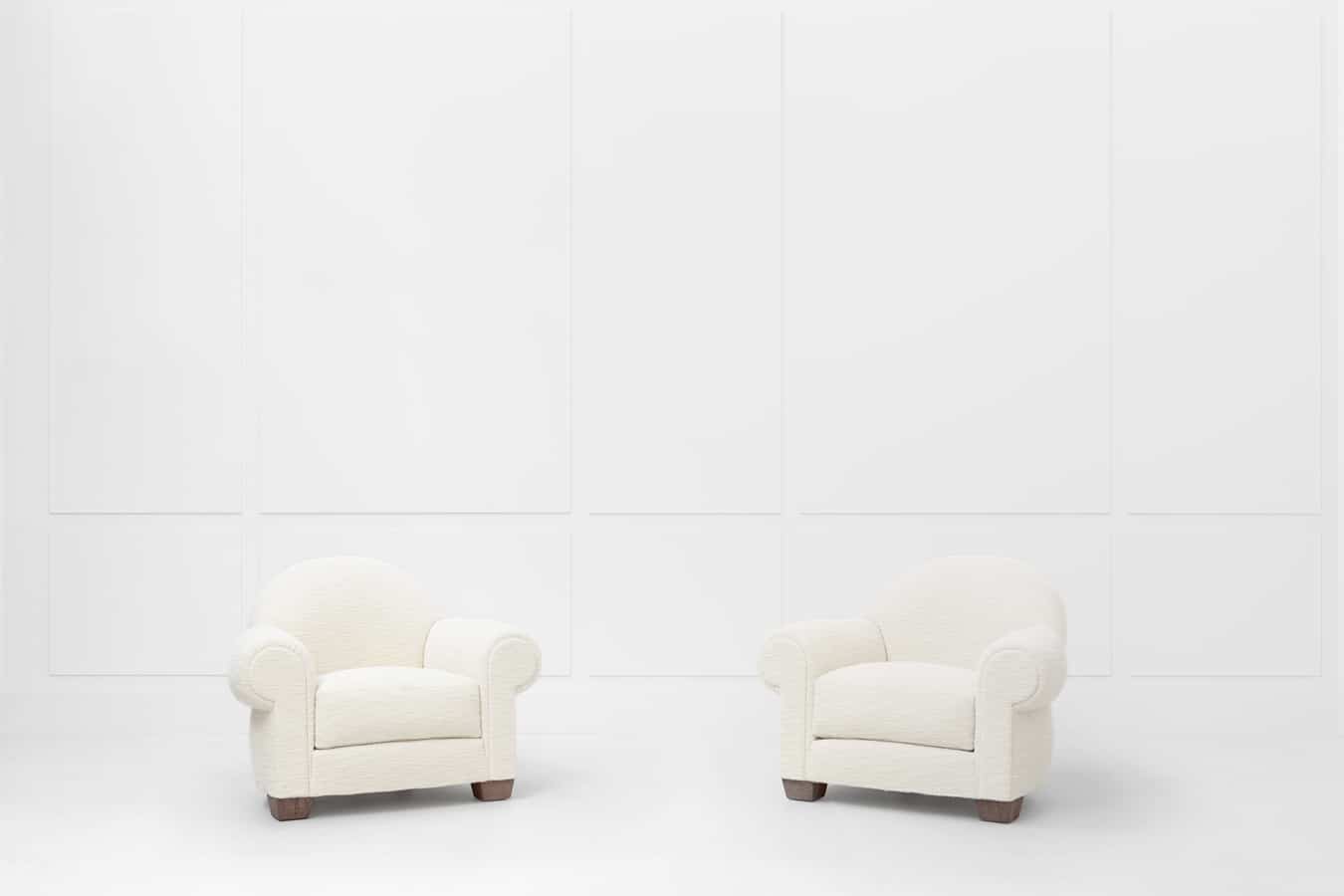 Jean-Michel Frank, Pair of armchairs, vue 01