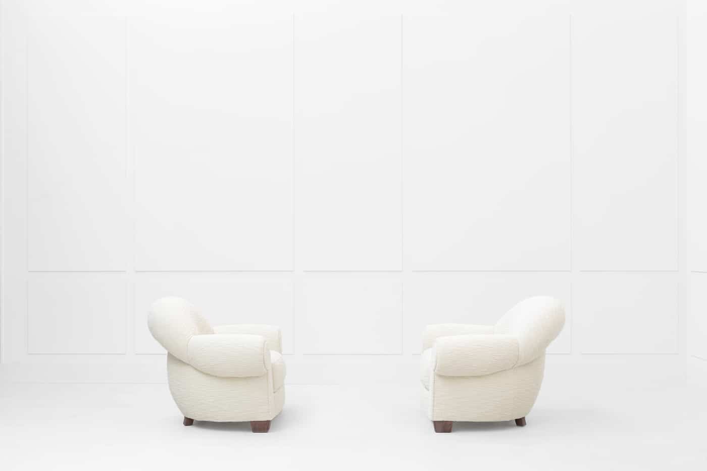 Jean-Michel Frank, Pair of armchairs, vue 02