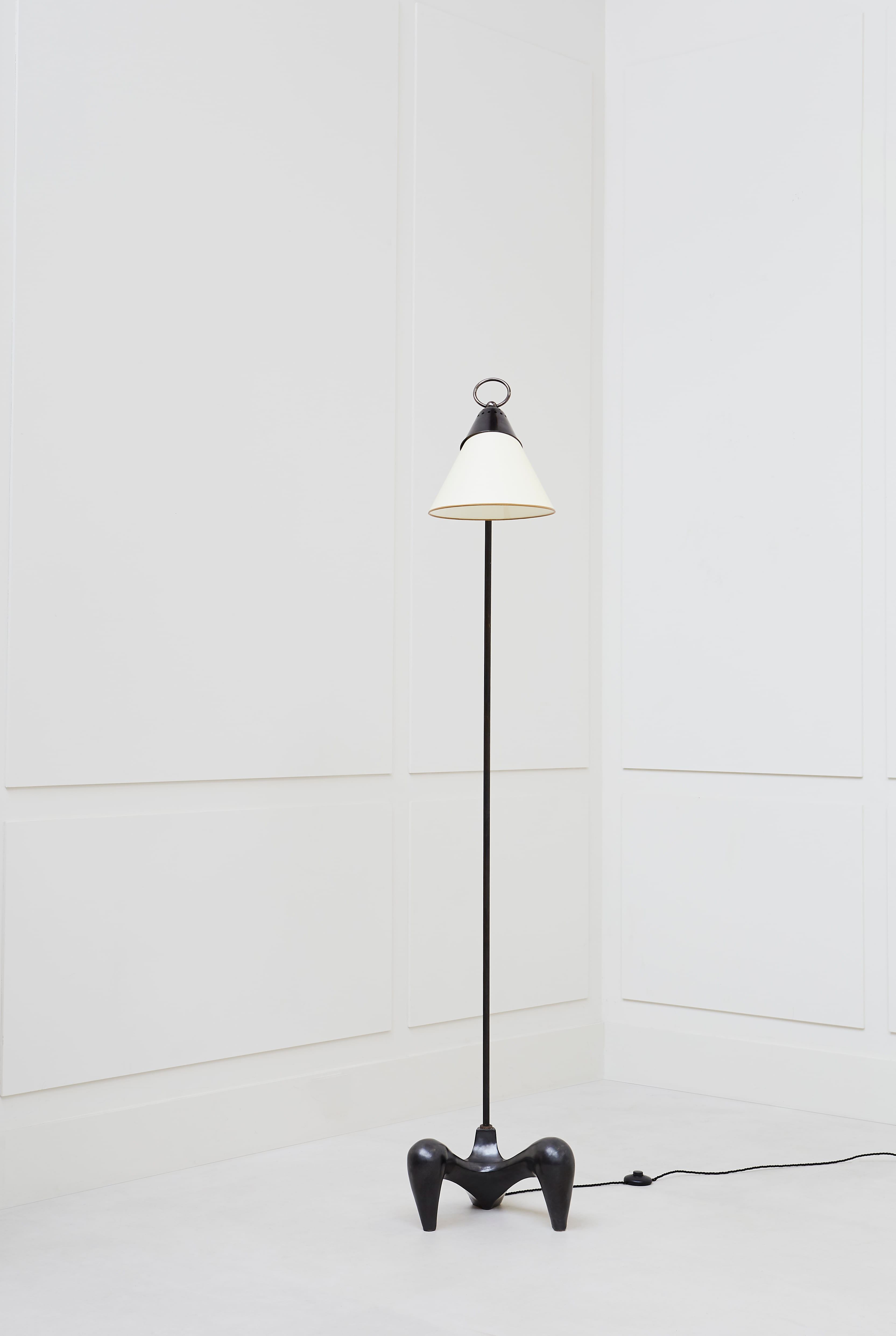 Georges Jouve, Rare floorlamp, vue 04