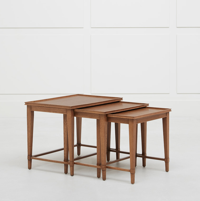 Set of three nesting tables