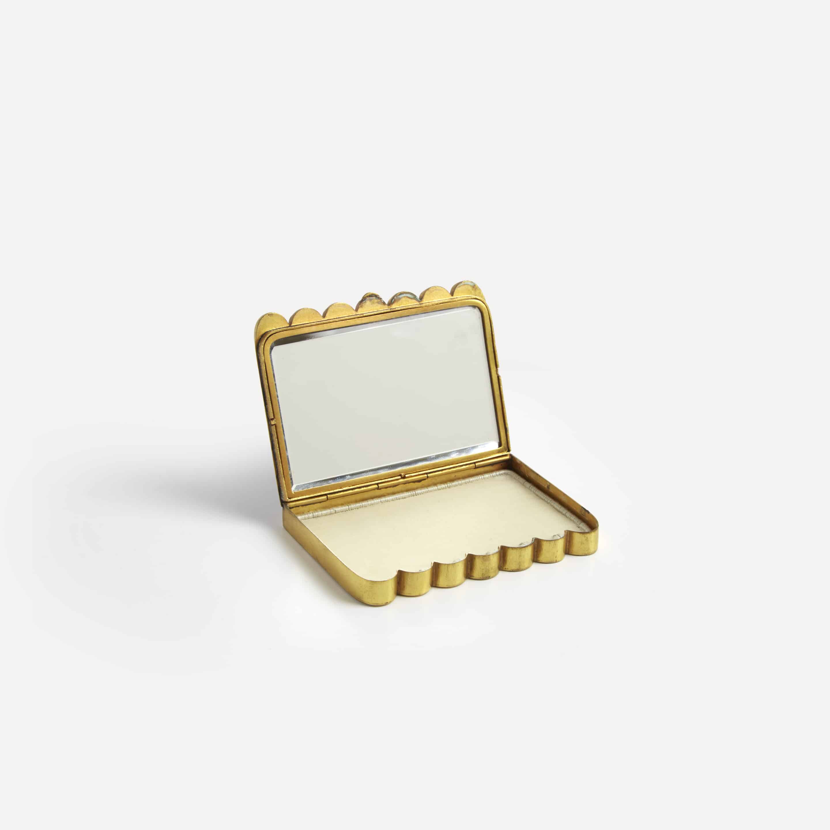 Lily of the valley gilded box by Line Vautrin
