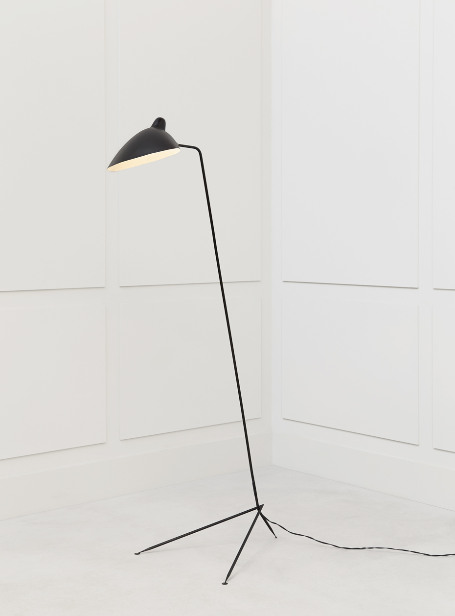 Serge Mouille, Lampadaire simple, vue 01