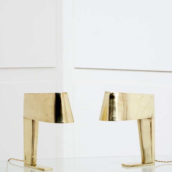 Jacques Quinet, Paire de lampes de bureau