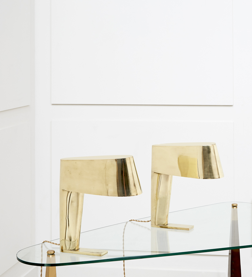 Jacques Quinet, Paire de lampes de bureau, vue 02