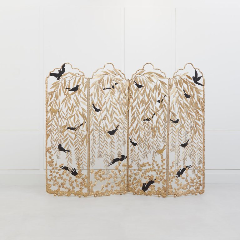 Joy de Rohan Chabot, “The weeping willow, black birds and rabbits”
