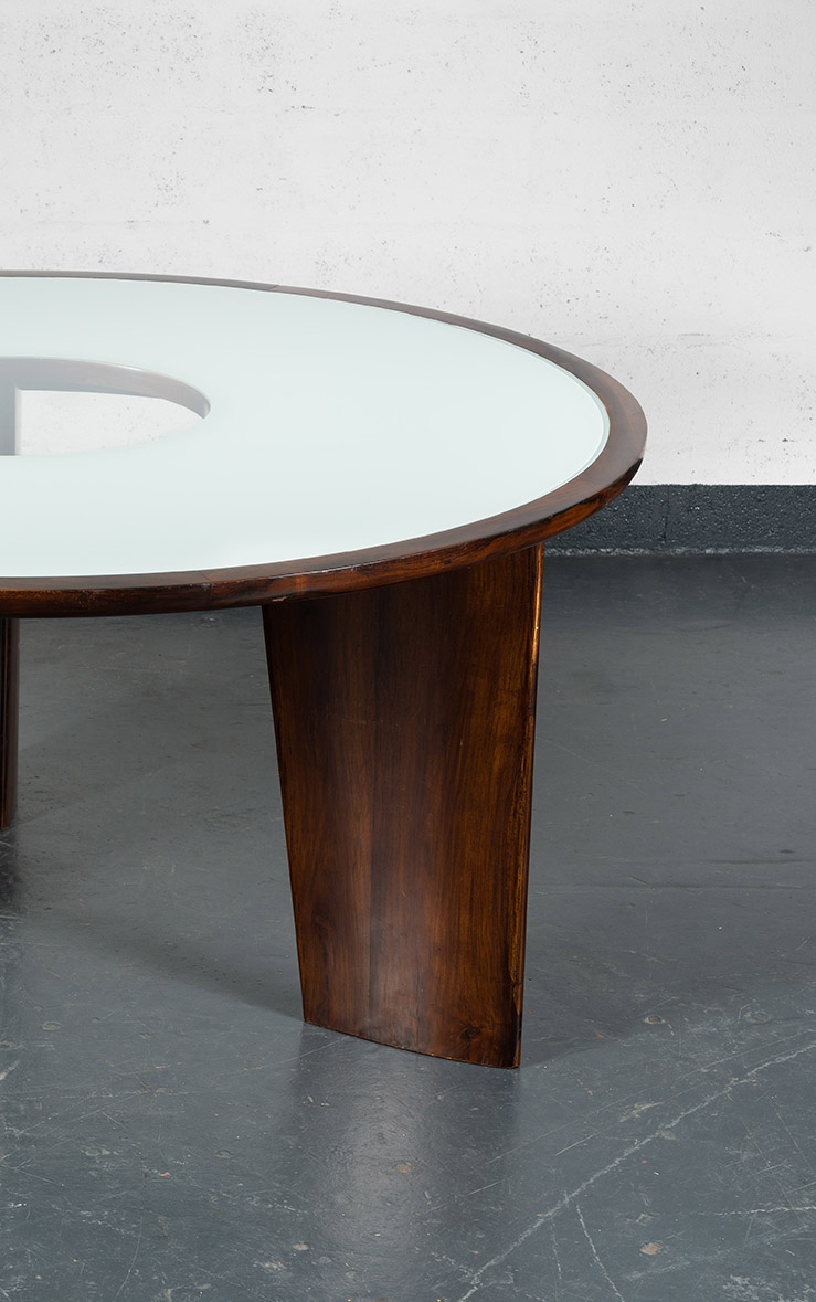 Joaquim Tenreiro, important & rare round table, vue 02