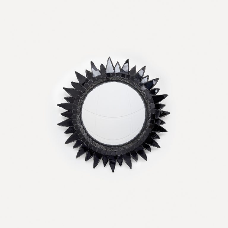 Line Vautrin, Black “Soleil à pointes n°2” mirror